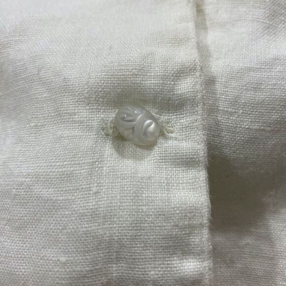 Connie Roberson Womens S Button‎ Cardigan Jacket 100% Linen Vtg USA - Picture 5 of 11